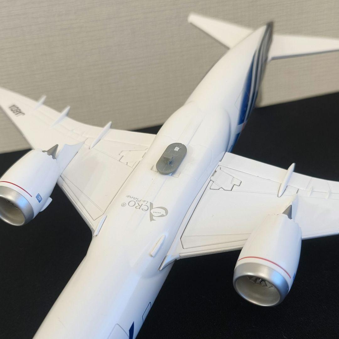 [非売品]ANA B787-8 鯖塗装 1/200 We fly 1st木製台座