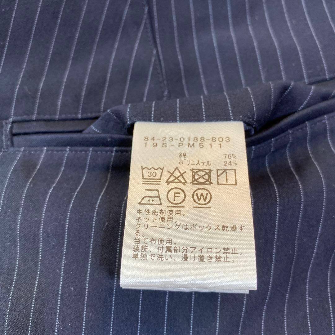 【Fuji】BEAMS GOLF ストライプパンツ サイズ46 ネイビー