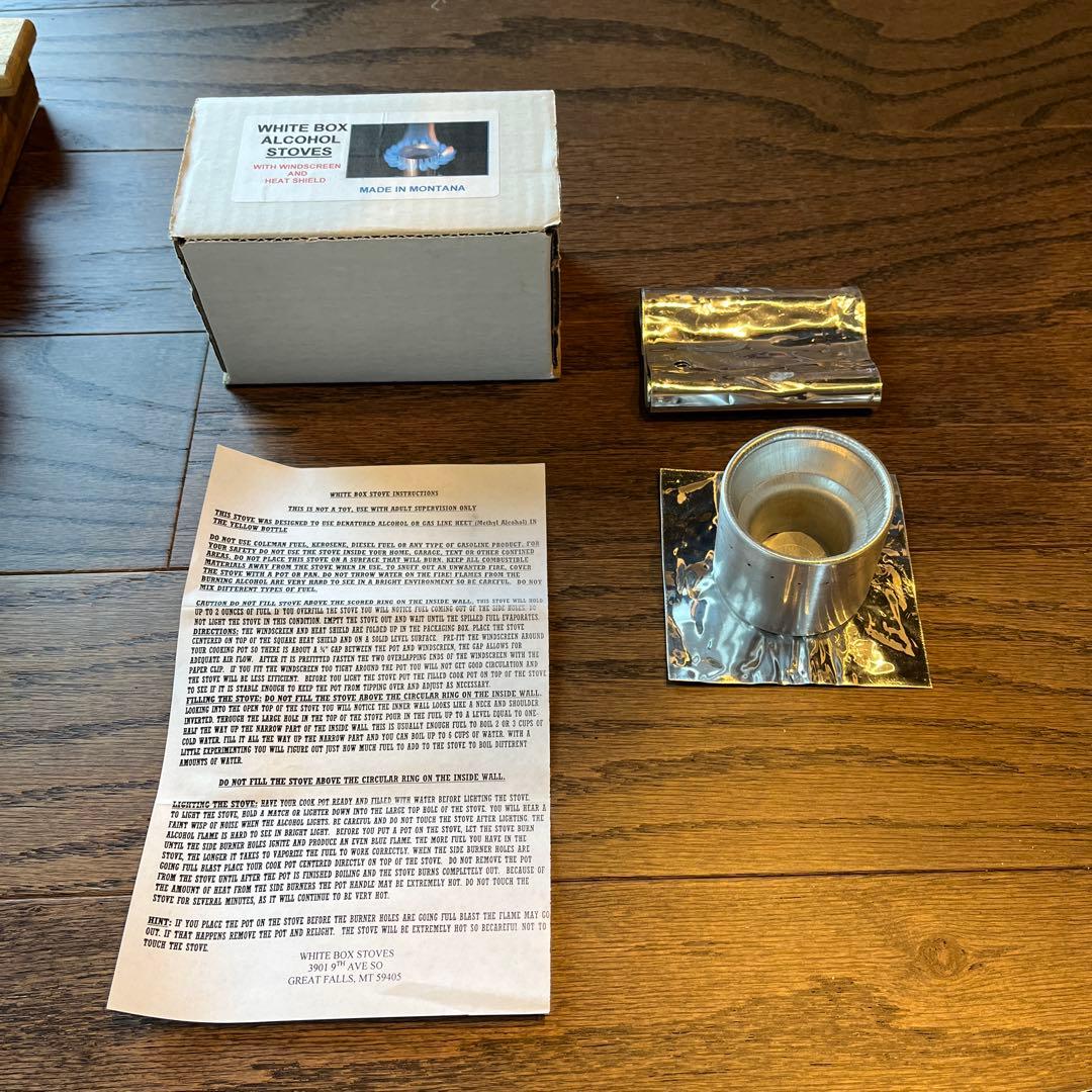 凌*様 white box alcohol stoveホワイトボックスアルコール