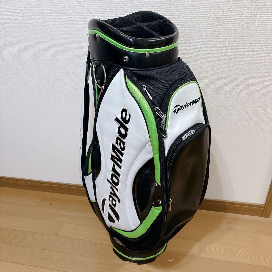 K466 TaylorMade キャディバッグ グリーンブラック フード無し