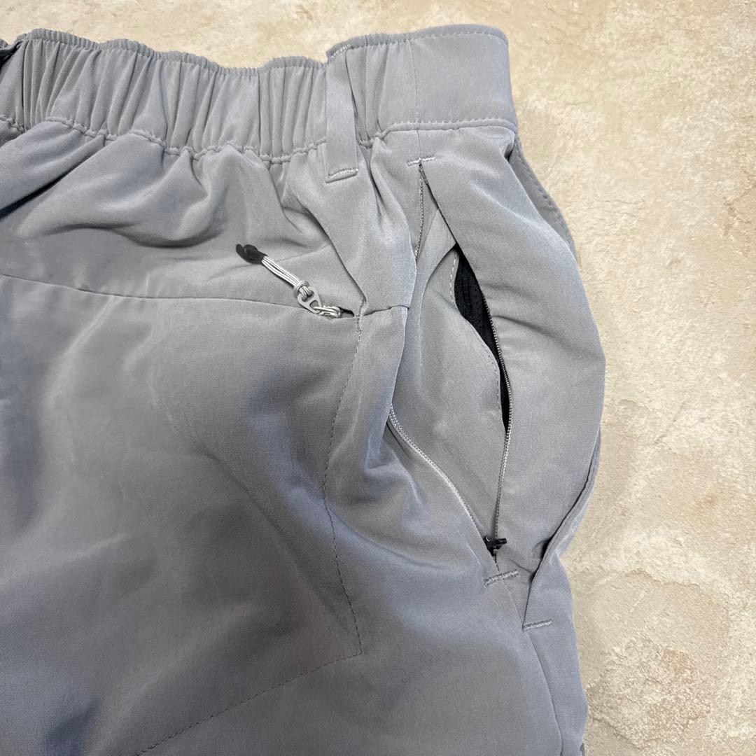 RLX グレー スリムフィット パンツ リブ付き