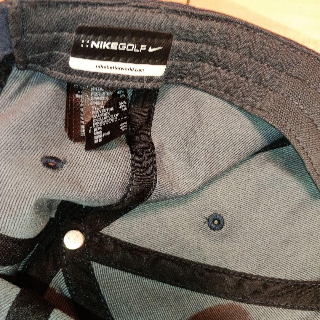 Nike GOLFキャップ グレー　ビッグロゴ　レア　ゴルフ