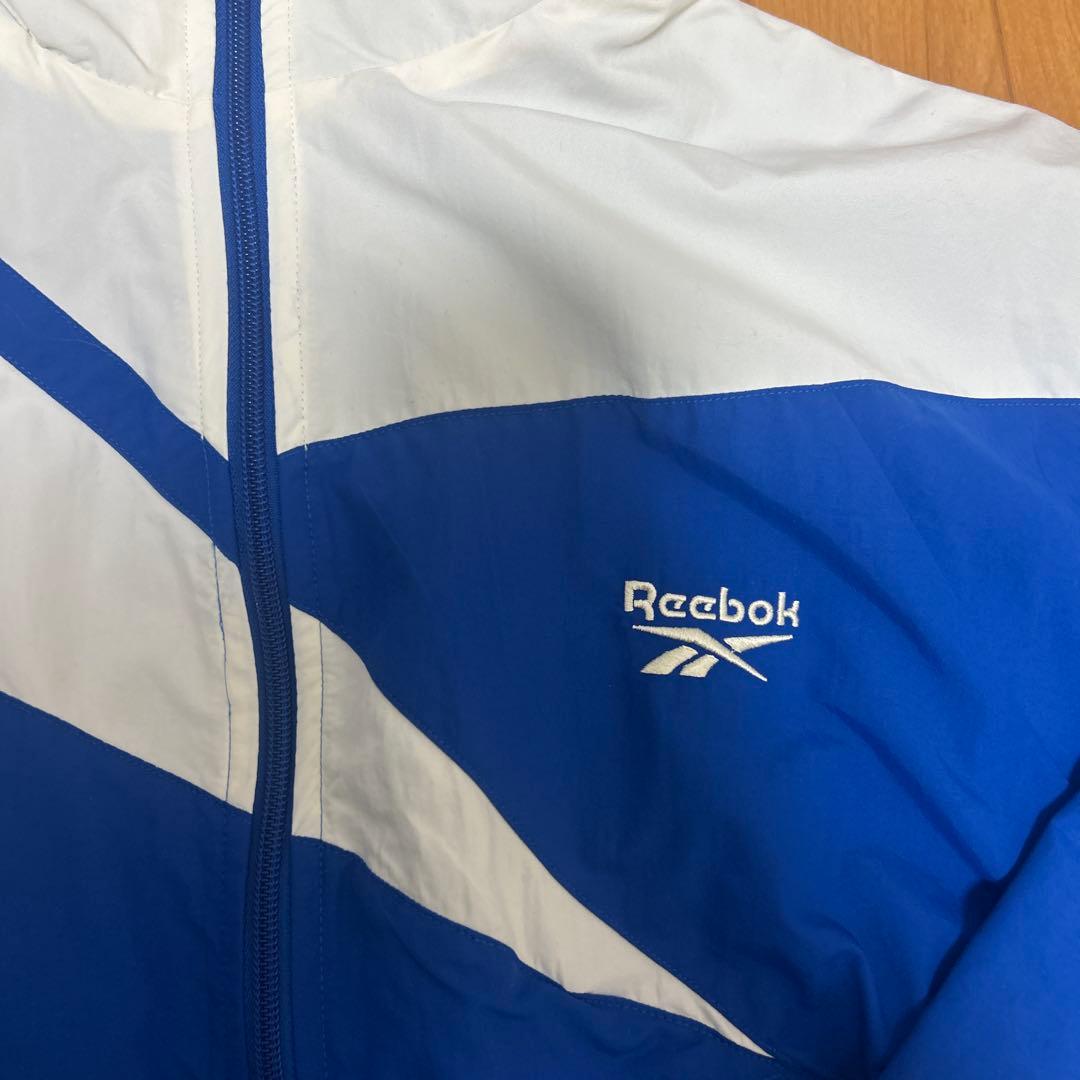 Reebok トレーニングジャケット 青白