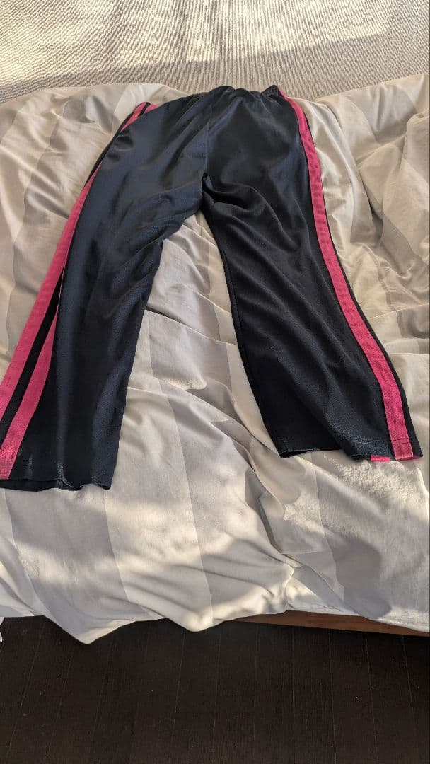 adidas 黒/ピンク ジャージ ジャケット Lサイズ