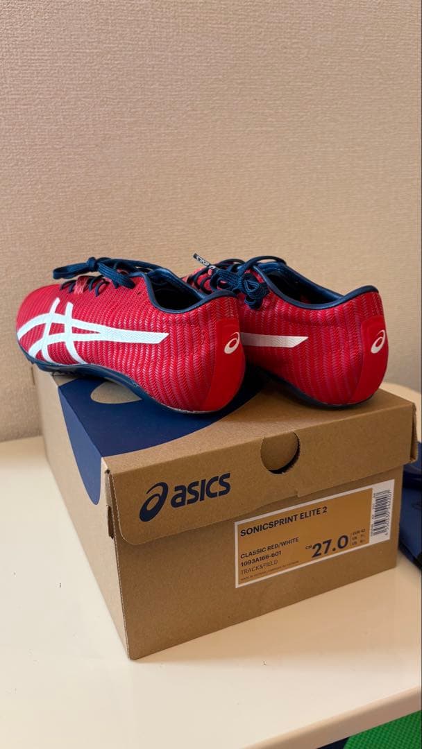 ASICS SONICSPRINT ELITE 2 27.0cm レッド