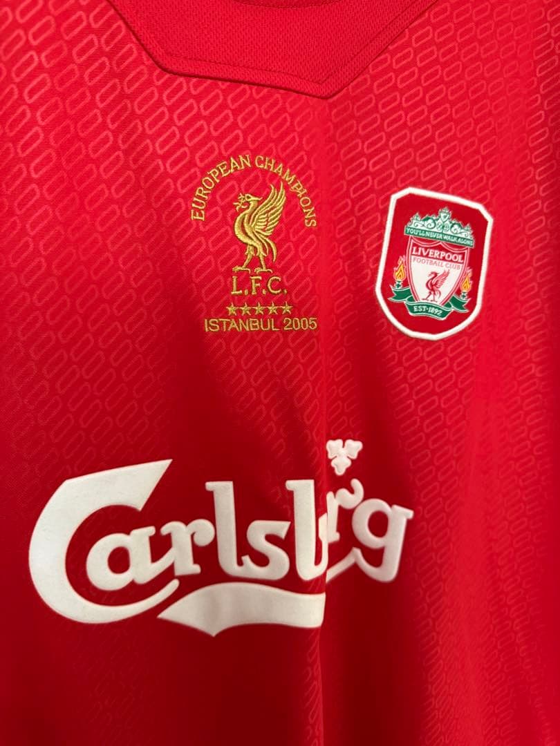 リバプール 2005 UEFAチャンピオンズリーグシャツ レッド
