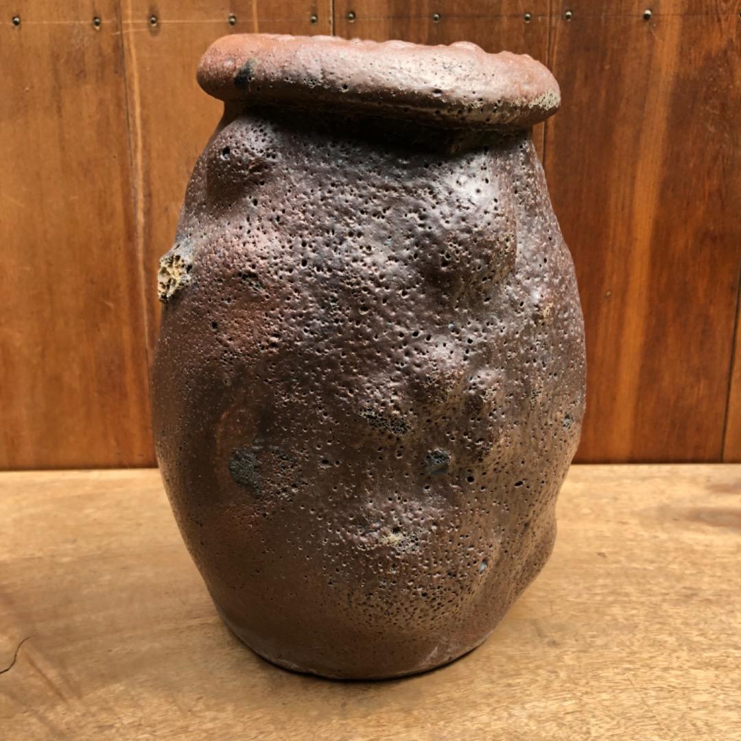 古蛸壺　陶器　アンティーク　花器　古美術　植木鉢