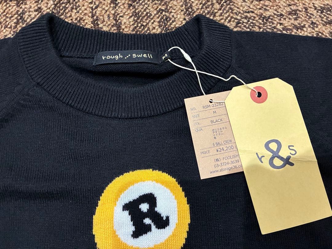 新品・未使用品　rough & swell ブラック セーター