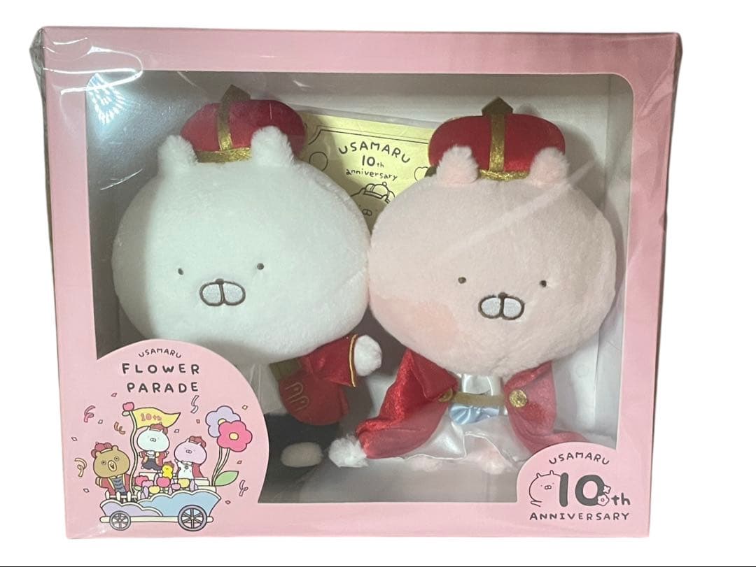 【予約完売品】うさまる 10th フラワーパレード ぬいぐるみ(シール付き)⑦