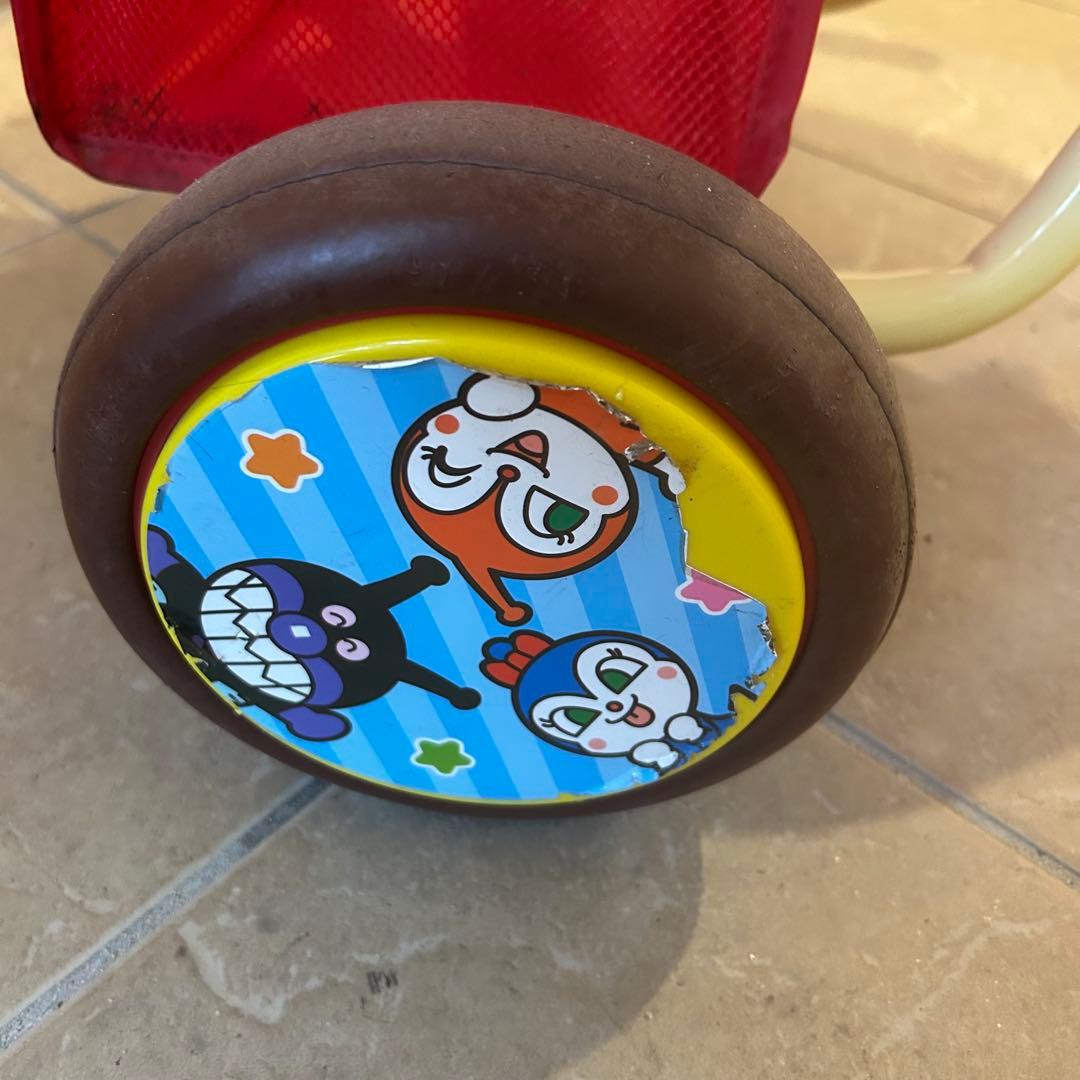 アンパンマン 三輪車 日よけ傘付き ガード付き