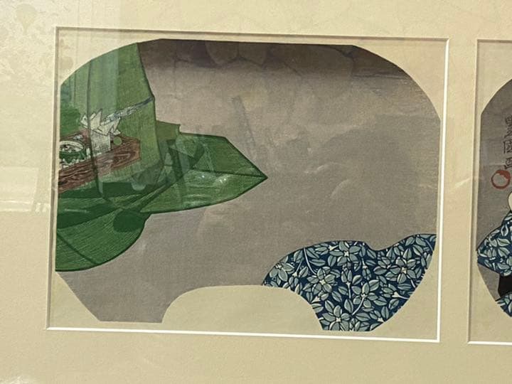 ‼️リサイクルFORTで検索‼️浮世絵の️傑作品‼️豊国作で印刷工芸品‼️現代建築に合う③