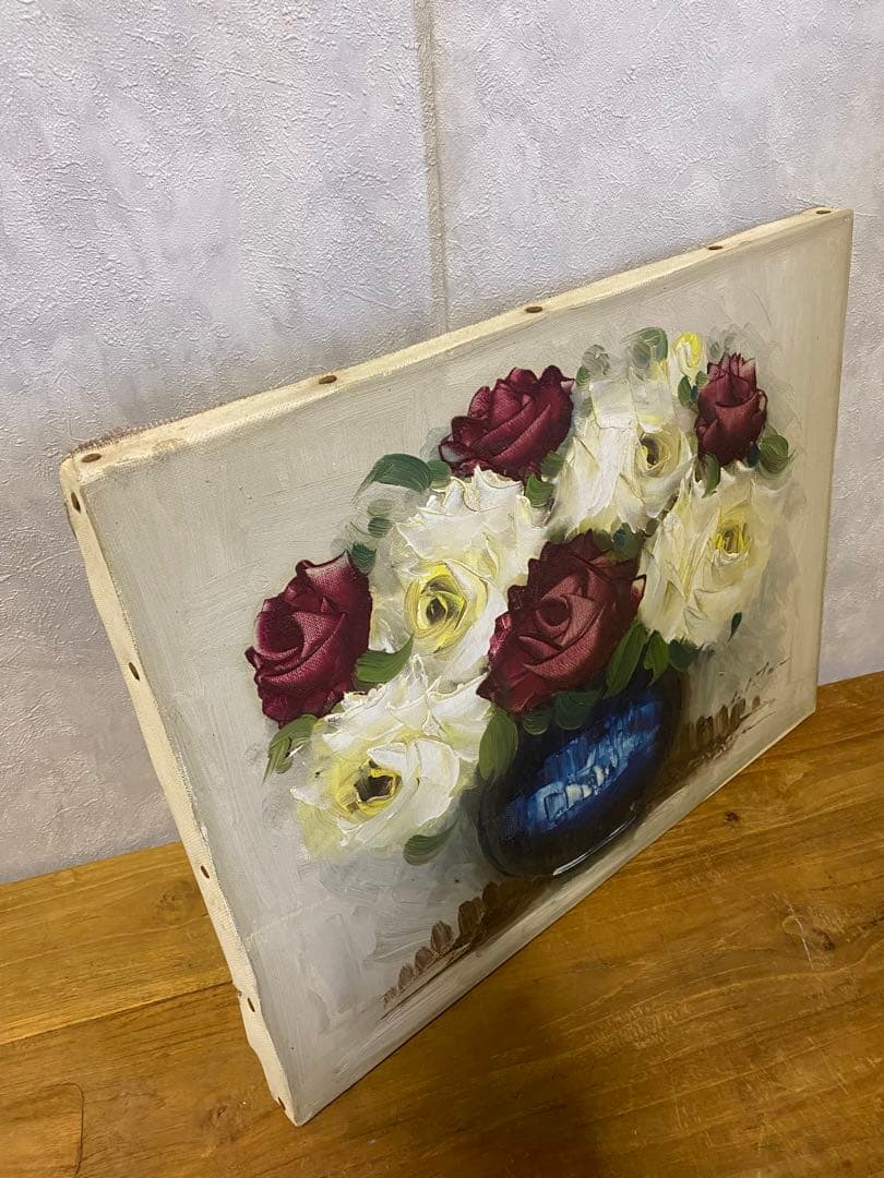 油絵　薔薇