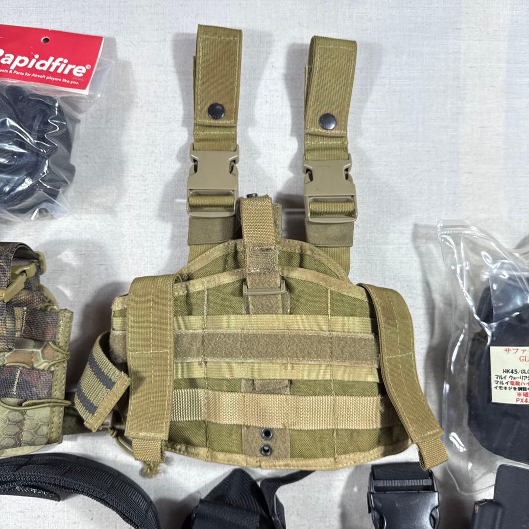 サバゲー タクティカル 装備セット ホルスター マガジンポーチ 9個セット