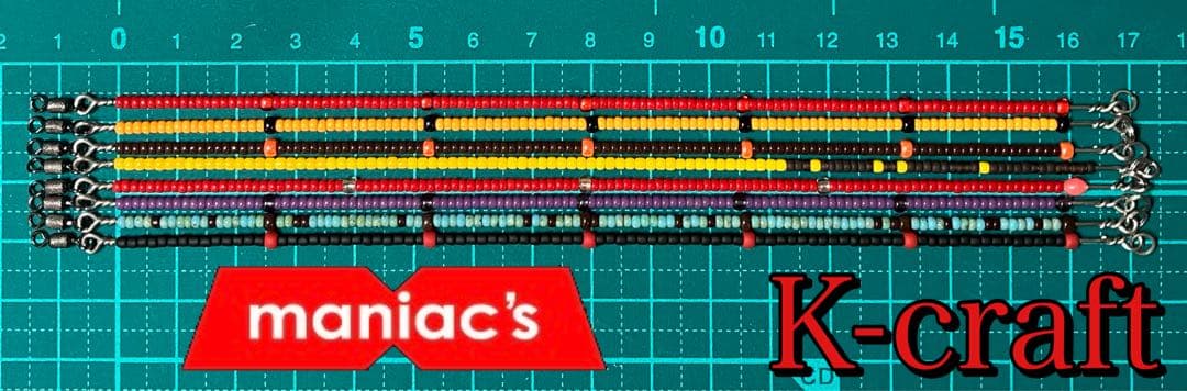 maniac'sオリカラフルコンプ8本セット① K-craftネジングルアー