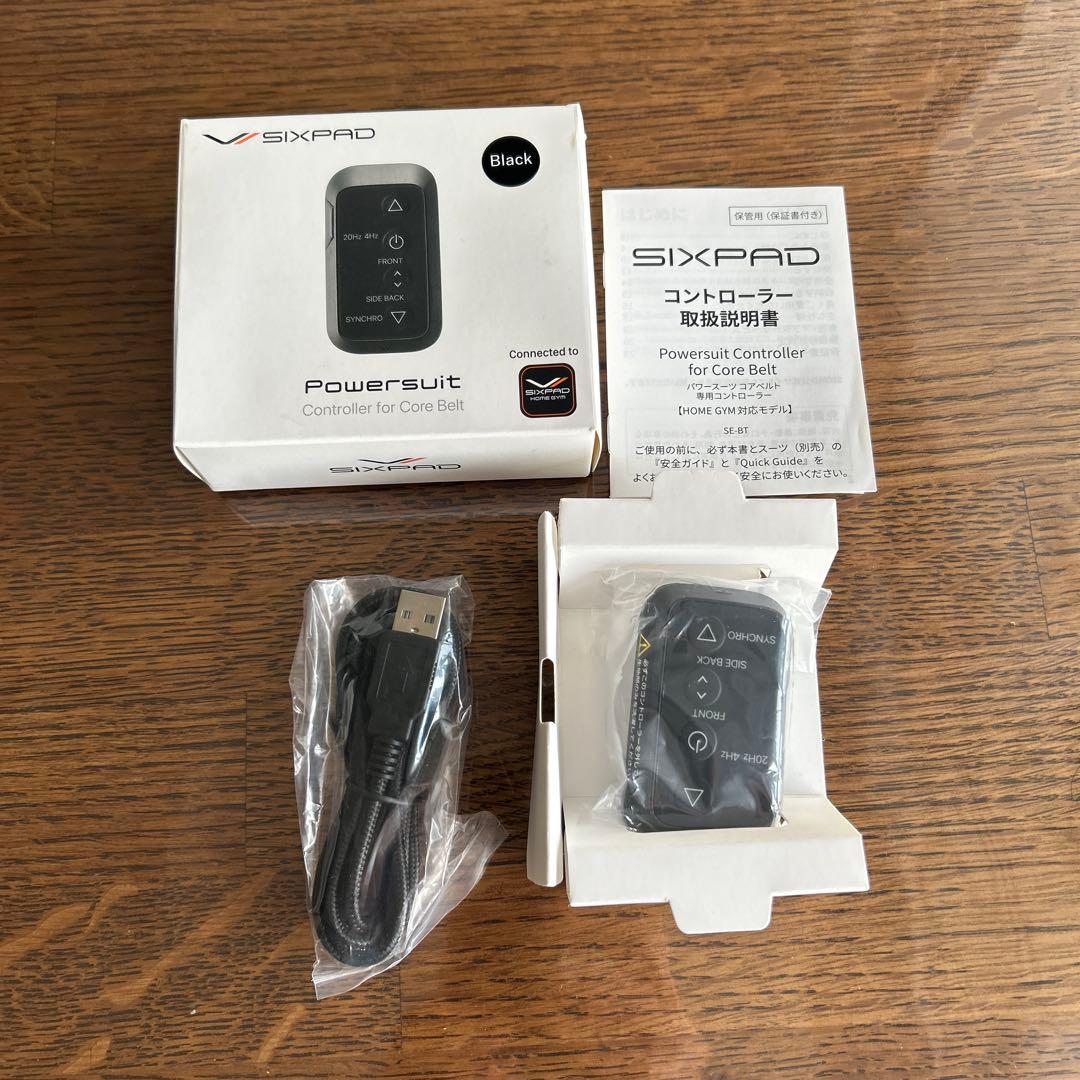 【美品】SIXPAD パワースーツコアベルト LLブラック別売コントローラー付き