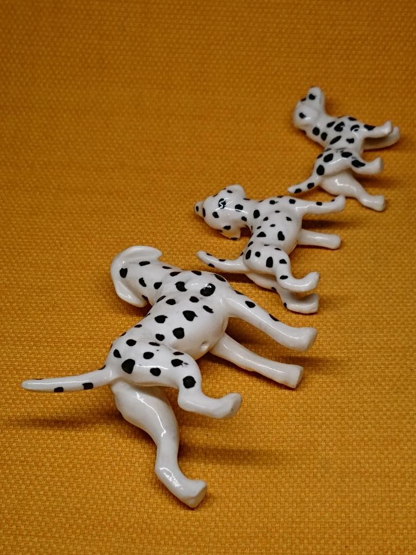 【美品】犬　ダルメシアン　陶器　置物　インテリア　工芸品　美術品　A3025