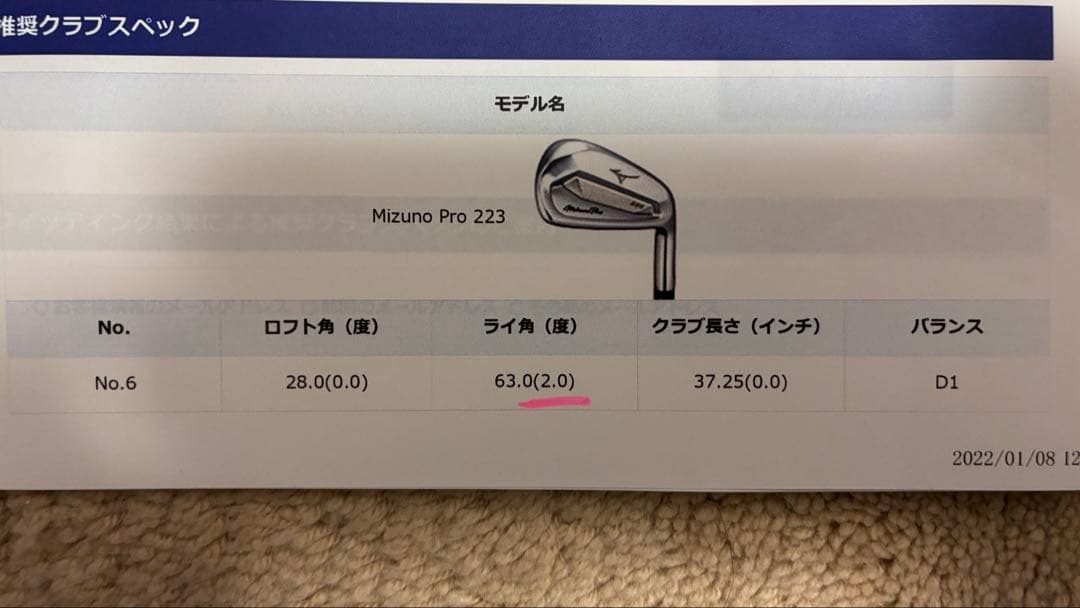 ミズノプロ223 アイアン　6-P 5本 DG95 R300 メーカーカスタム