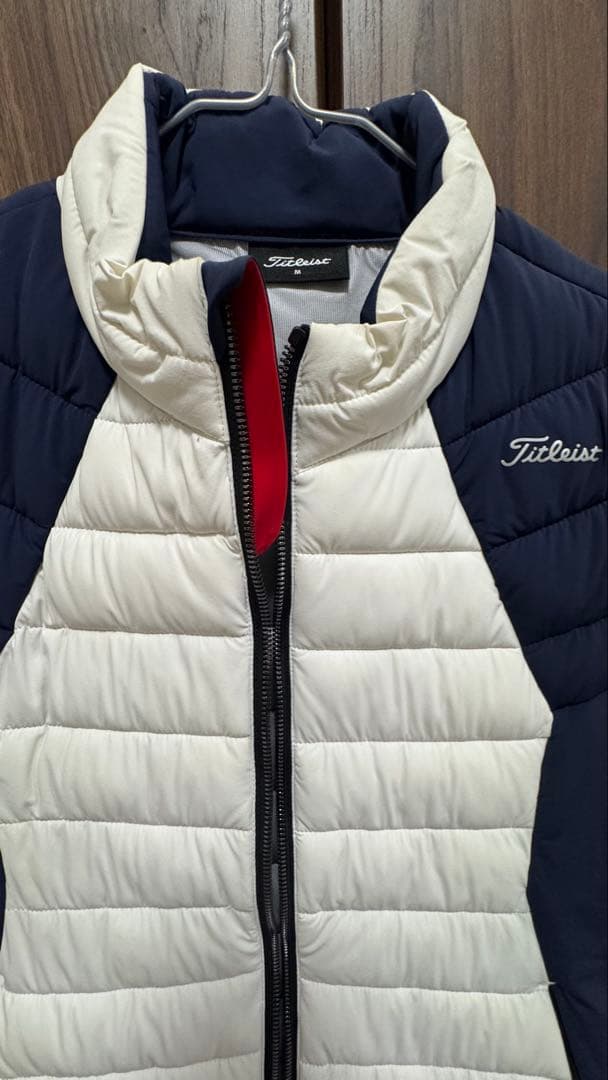 Titleist メンズ ベスト ゴルフウェア　ネイビー/ホワイト