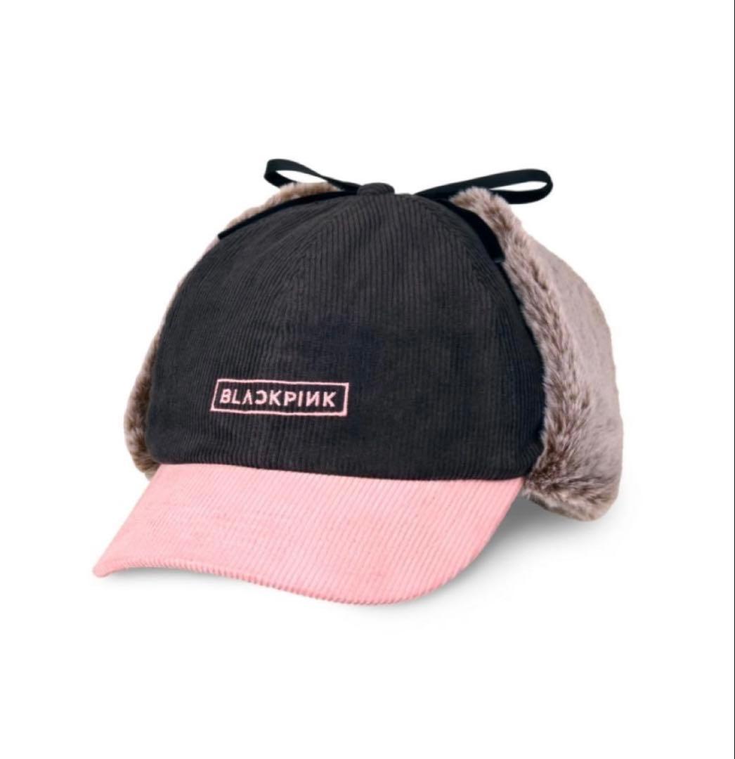 BLACKPINKワールドツアー東京ドームグッズ ファー付きコーデュロイキャップ
