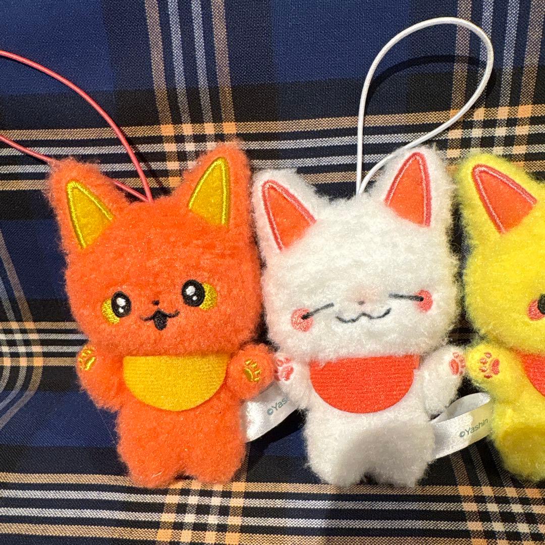 かみさまキツネとサラリーマン マスコット　ぬいぐるみ　全6種セット　しーぷあ
