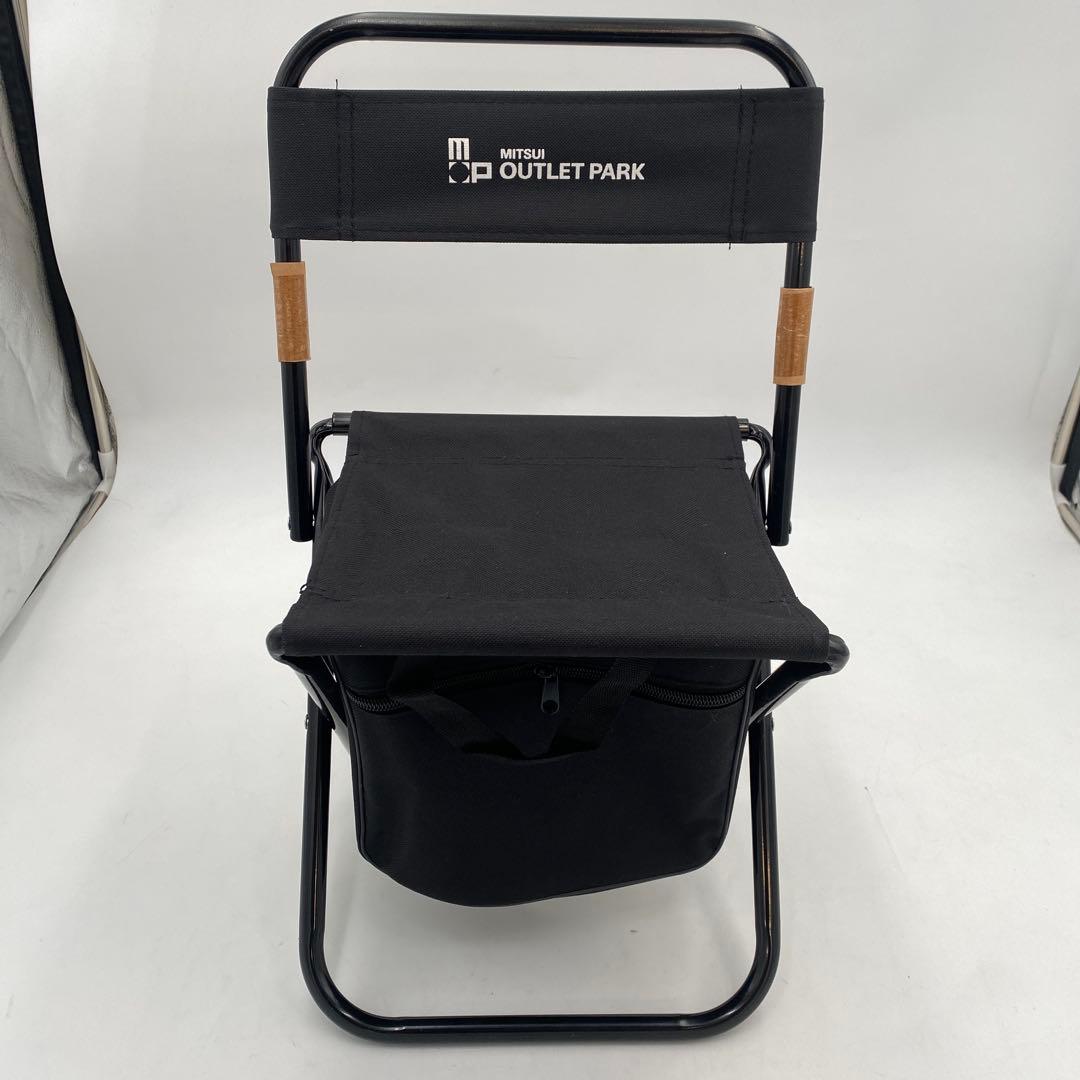 アウトドアチェア 折りたたみ式 ブラック レッド　5点セット　H50
