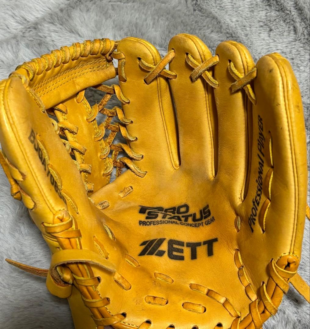 ZETT ゼット プロステイタス 旧ラベル 最上位グレード　軟式グローブ