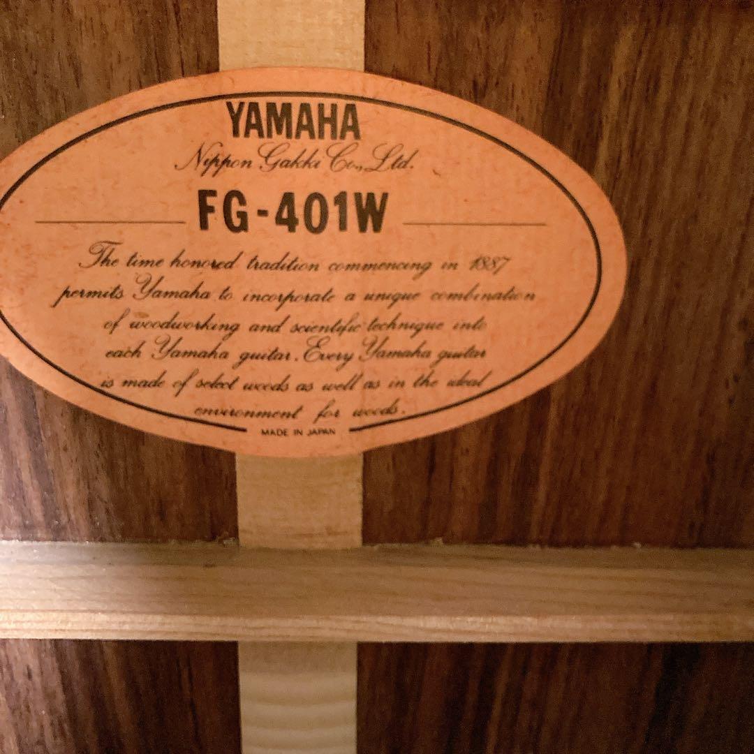 美品　YAMAHA FG-401W ハミングバード　オレンジラベル　75〜80年