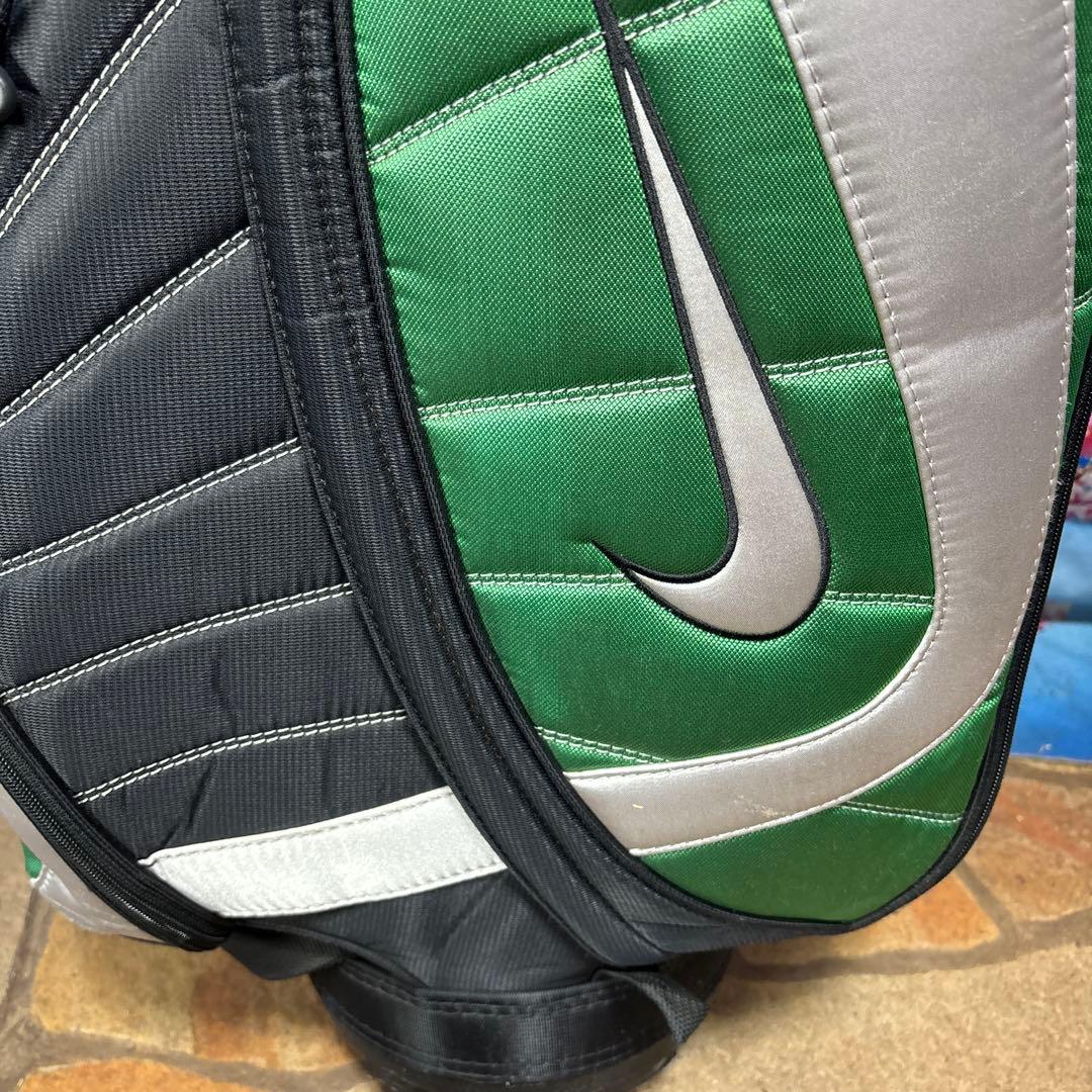 寶BX-1199 NIKE ナイキ カート式 キャディバッグ ブラック/グリーン