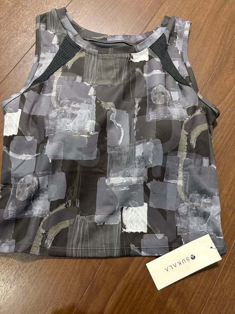 【新品タグ付き】 SUKALAミックスプリントブラタンクトップ Mサイズ