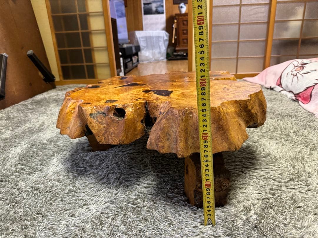天然木　切り株　ちゃぶ台
