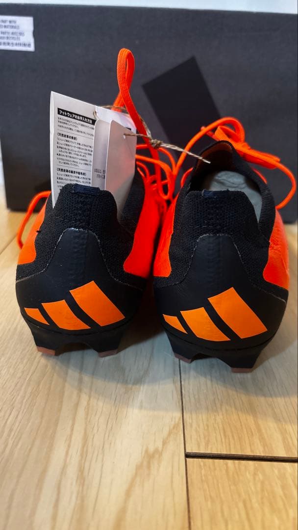 adidas GW7071 サッカーシューズ・スパイク オレンジ/ブラック
