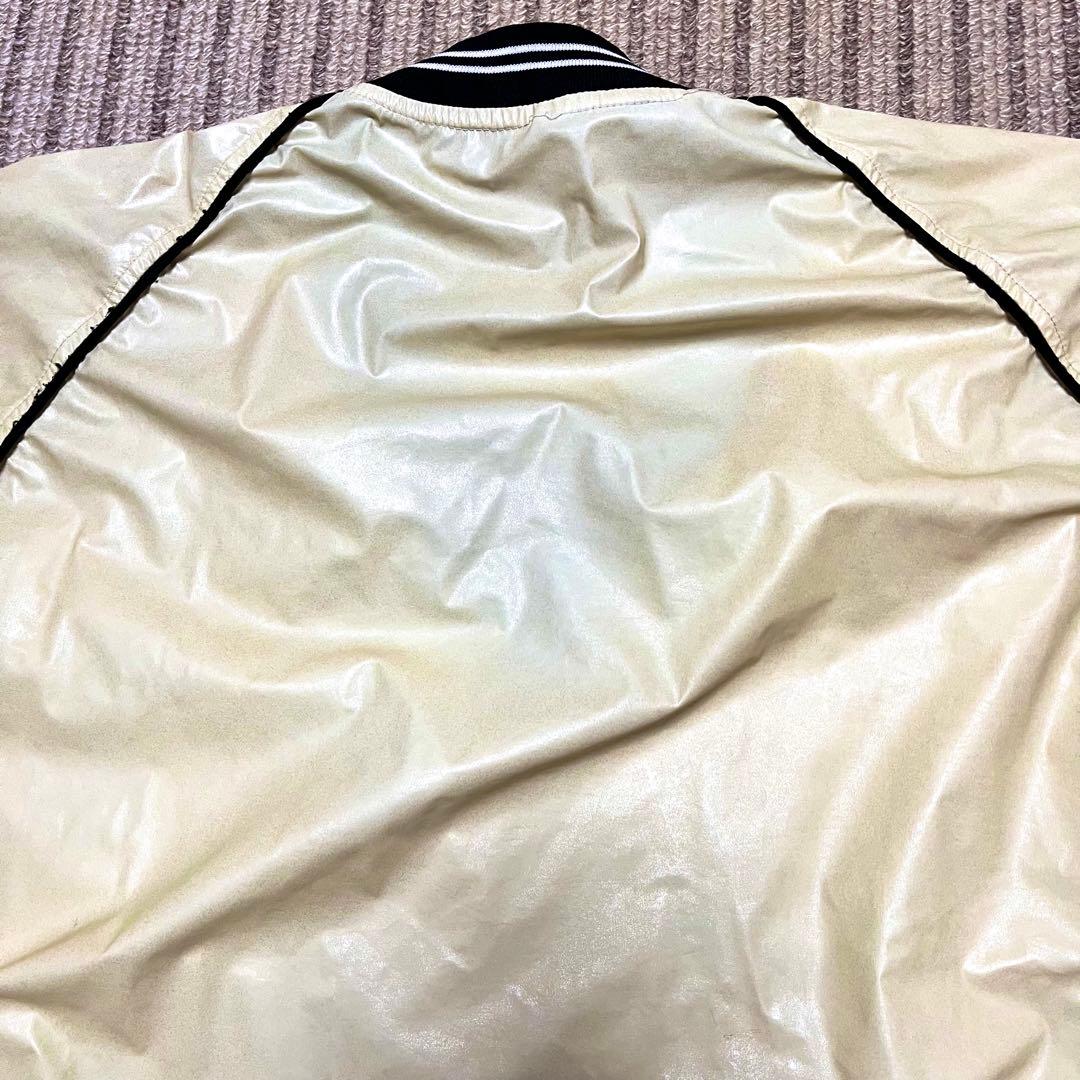 SSK 高校野球部 ピステ Vジャン ウィンドシャツ グラコン アイボリー 光沢