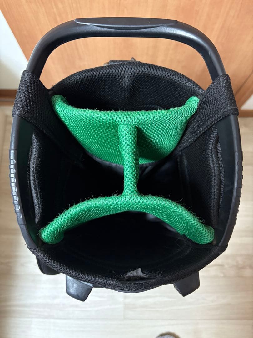 BEAMS GOLF キャディバッグ ブラック グリーン