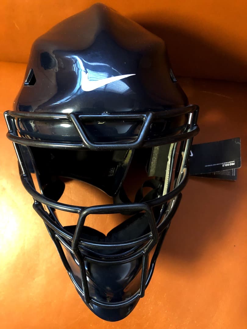 新品★最高級 アメリカ限定プロ大学リーグ選手向発売品NIKEキャッチャーマスク紺