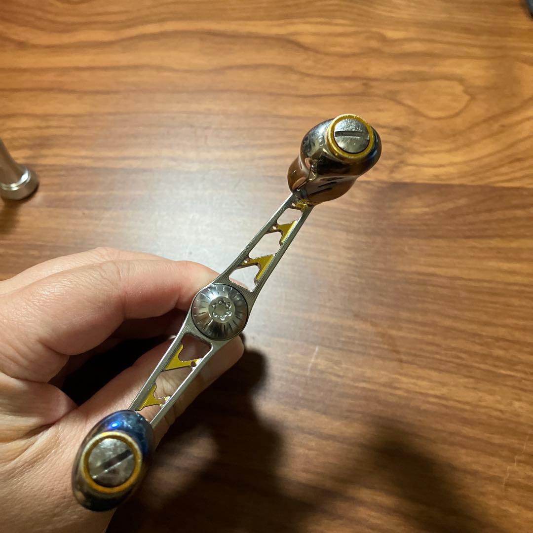 美品　シマノ用　ゴメクサス　ジュラルミン　ダブルハンドル　夢屋　スタンド