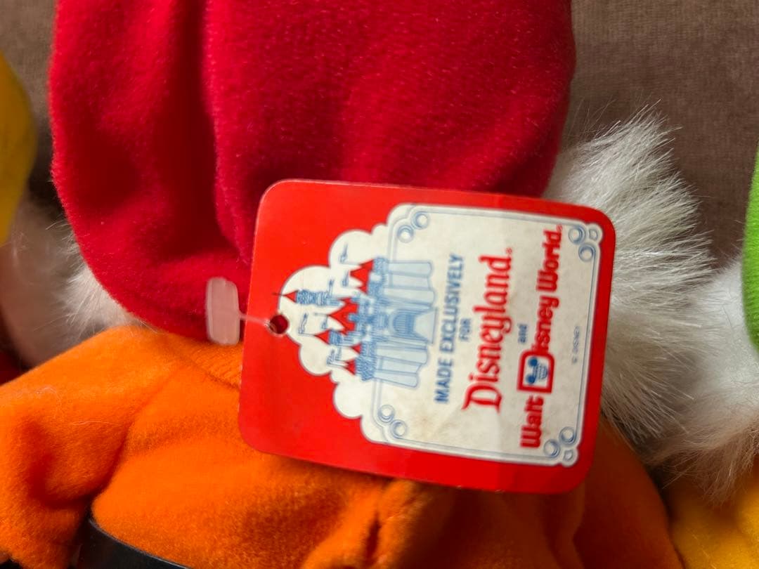 【希少ヴィンテージ1980年代】城タグ付き ディズニー白雪姫７人の小人3人セット