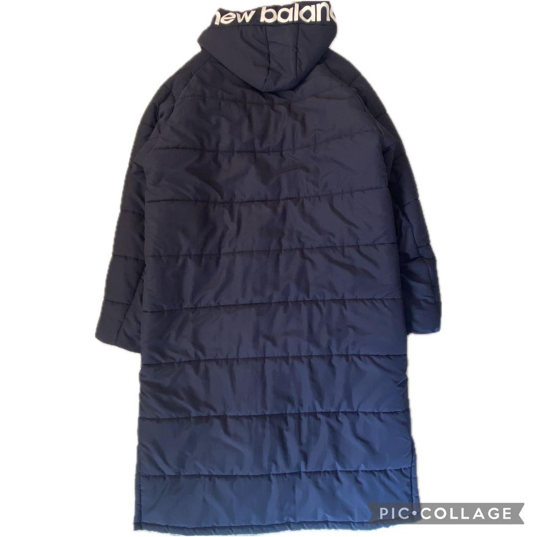 【美品】New Balance ネイビー ベンチコート　2XL