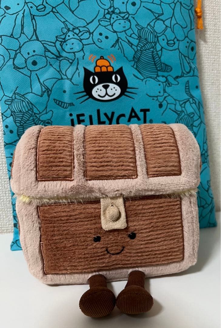 ジェリーキャット　宝箱　お宝　宝石　ぬいぐるみ　トレジャーハント