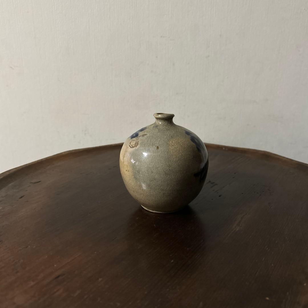 古瀬戸　丹波油壷　古伊万里　江戸時代 小壺 花器 民藝 骨董検:白洲正子　李朝