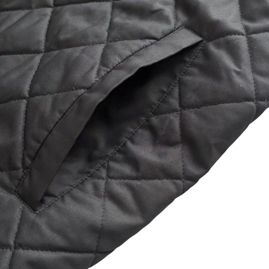 BURBERRY バーバリーゴルフ キルティングジャケット 黒 ステンカラー