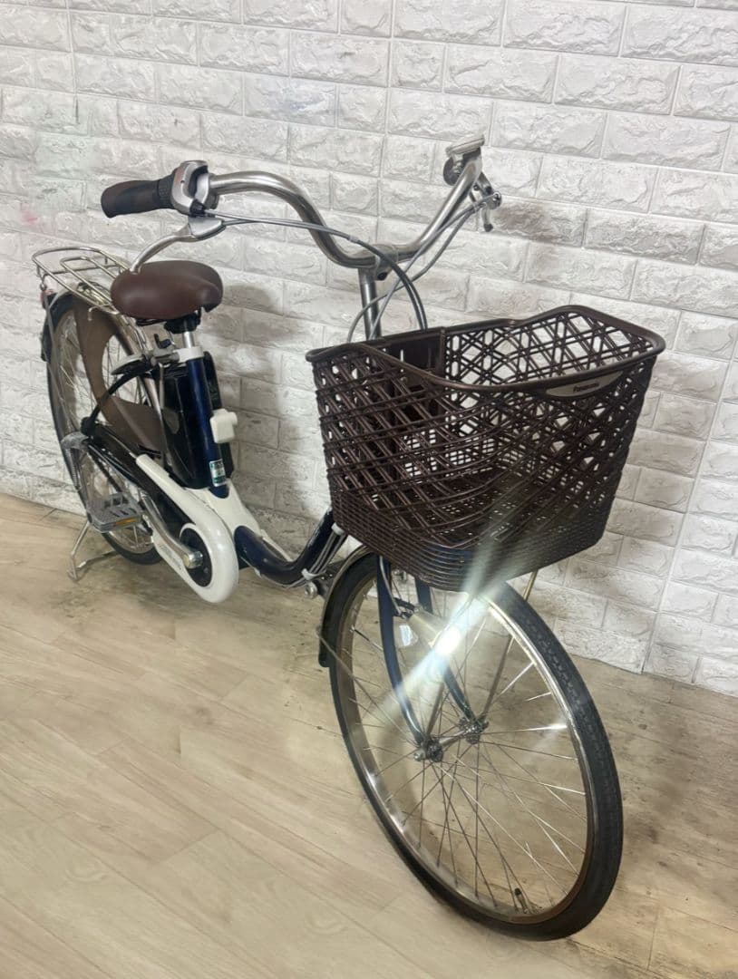 前後タイヤ新品！✨美品⭐️新品サドル✨パナソニックビビ✨電動自転車✨完成車配送