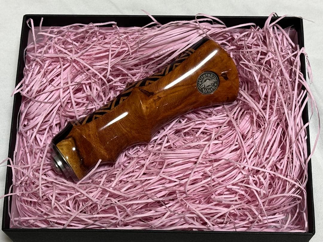 ヒトトキワークス　オフセットハンドル　Yosegi 花梨　グリップパーツ単体