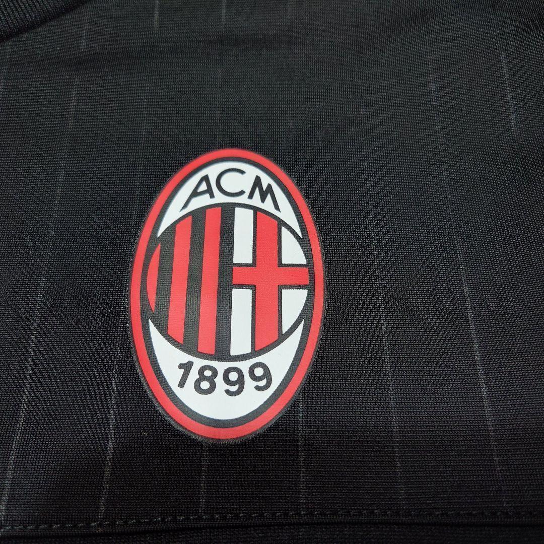 adidas　AC MILAN　ロゴプリント　三本ライン　ゲームシャツ