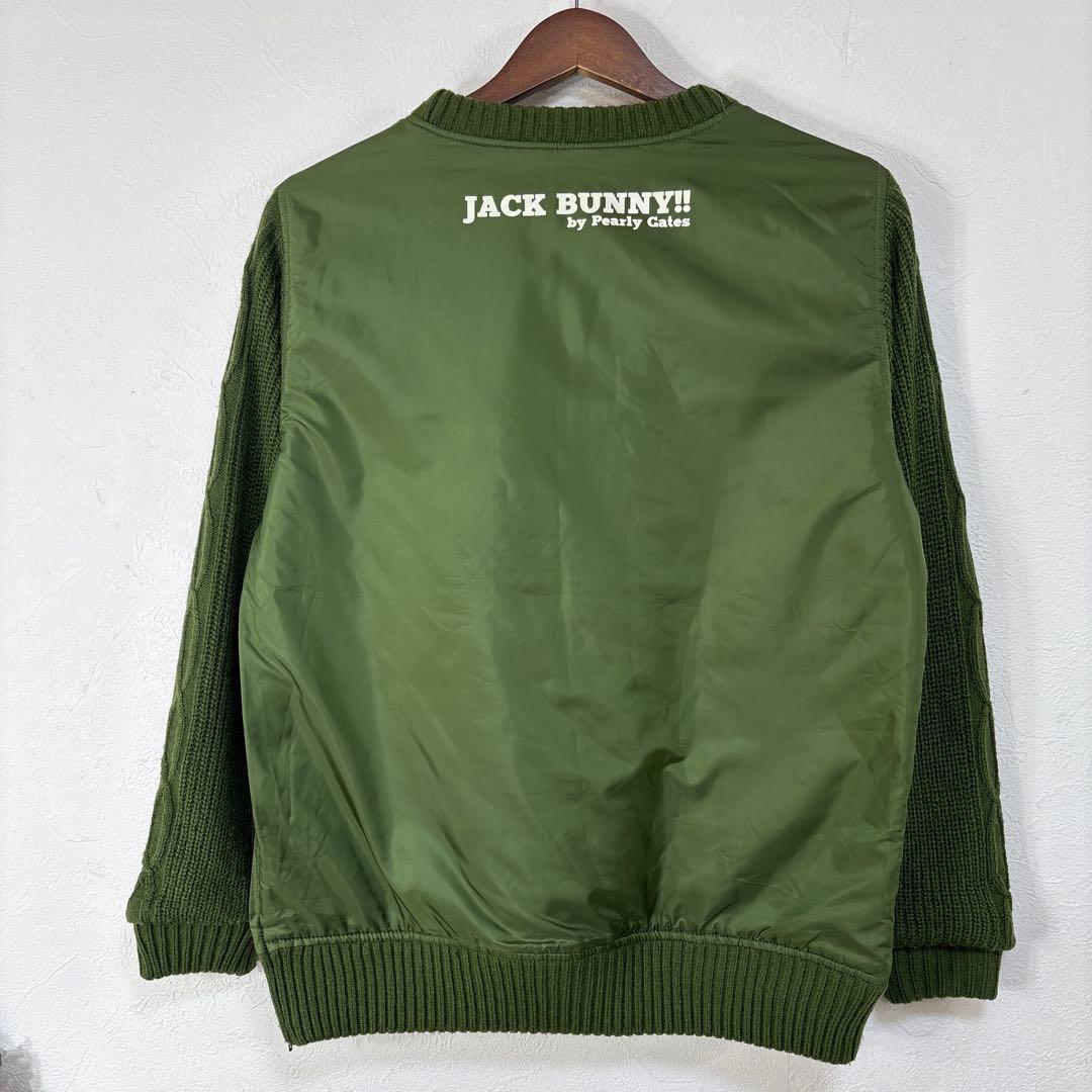 美品　jackbunny 中綿　ケーブルニット　ゴルフウェア