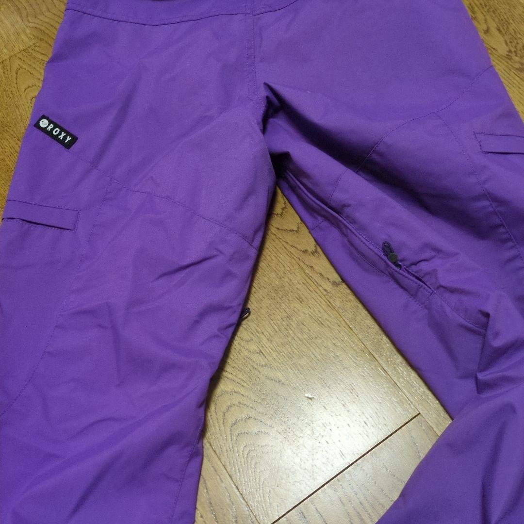ROXY　スノボウェア　上下セット　Ｍ　ボーダー　カラフル　パープル
