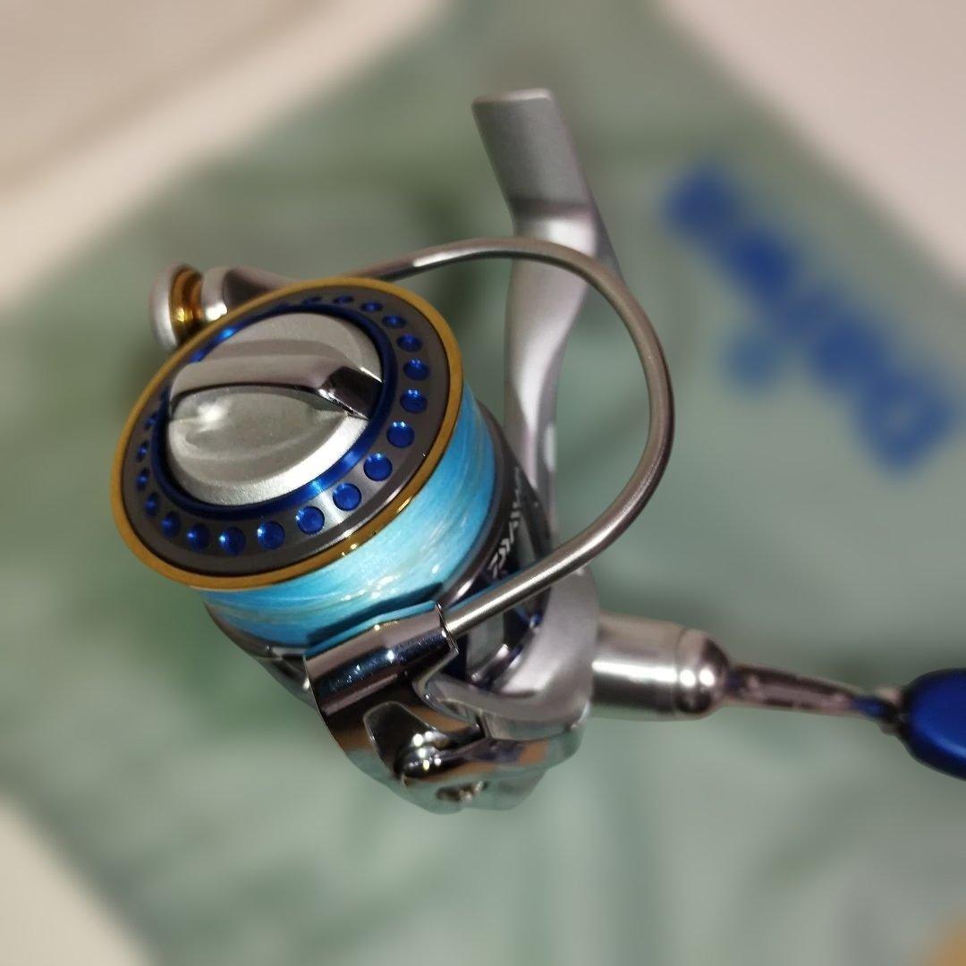 DAIWA ダイワ07ルビアス　RCSスプール　カスタムノブ　ブルー