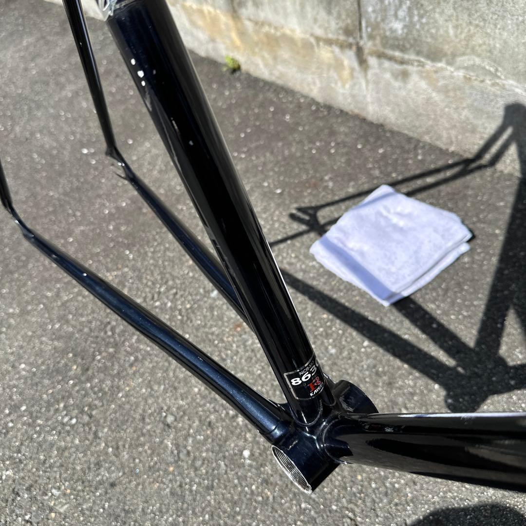 「MAKINO マキノ　別で丸フォーク付き　8630R 競輪フレーム