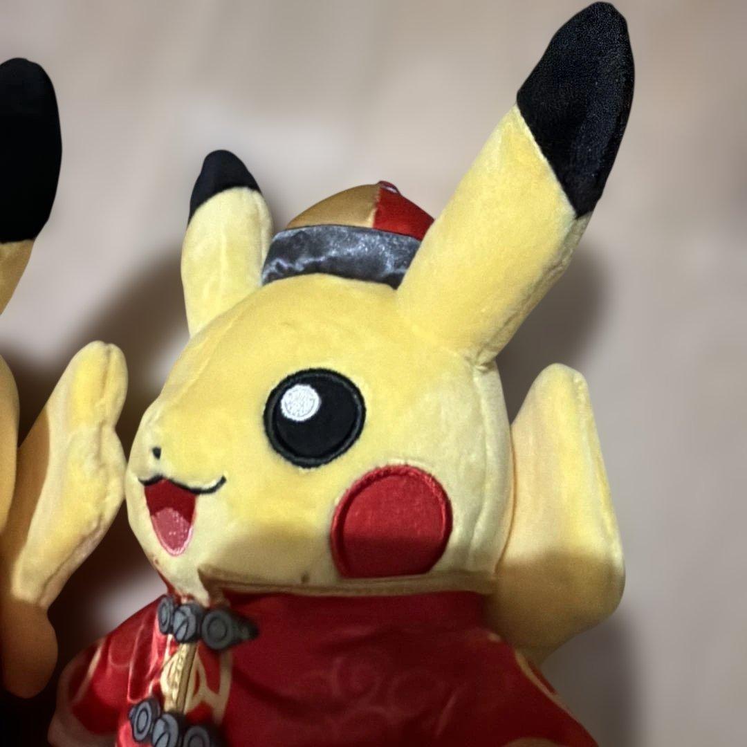 台湾限定 ポケモンセンター台北 春節ピカチュウ ぬいぐるみ 新年 旧正月2025