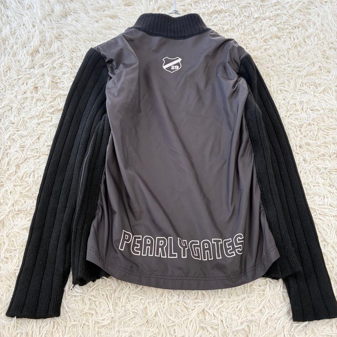 PEARLY GATES ニット スニード ハーフジップ ブラック 5