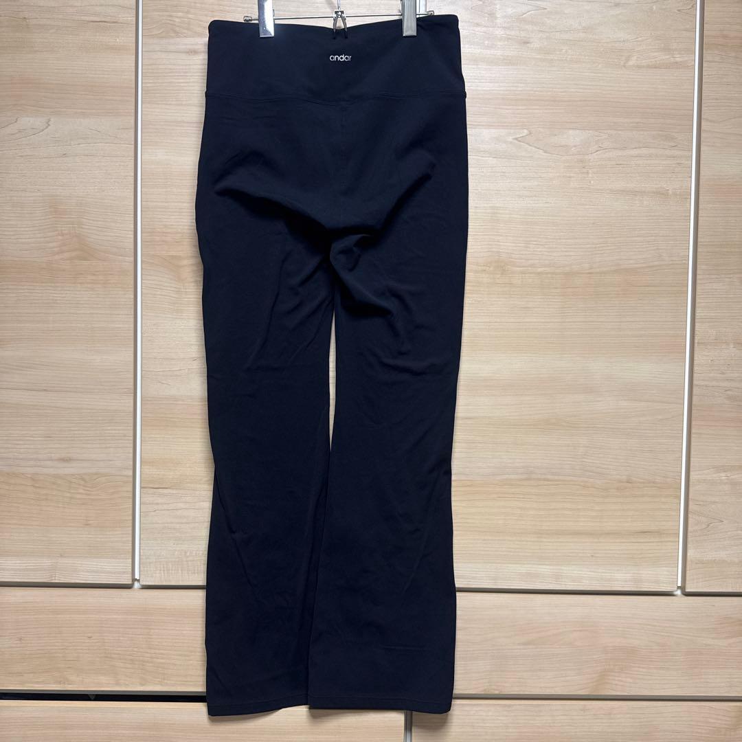 美品　アンダール裏起毛シャロンフレアレギンス ロング　XL